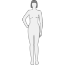 Female Body Silhouette Front