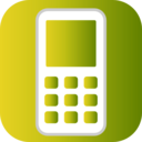 download Phone Icon clipart image with 315 hue color