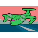 download Red Plane clipart image with 135 hue color
