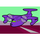 download Red Plane clipart image with 270 hue color
