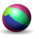 download Beachball clipart image with 90 hue color