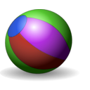 download Beachball clipart image with 225 hue color