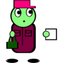 download Postman clipart image with 90 hue color