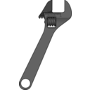 download Adjustable Wrench clipart image with 0 hue color