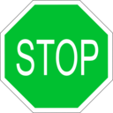 download Stop Sign clipart image with 135 hue color