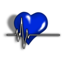 download Heart Ecg Logo clipart image with 225 hue color
