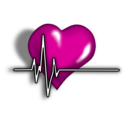 download Heart Ecg Logo clipart image with 315 hue color