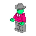 download Lego Town Businessman clipart image with 90 hue color
