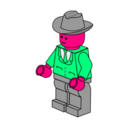 download Lego Town Businessman clipart image with 270 hue color
