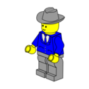 download Lego Town Businessman clipart image with 0 hue color