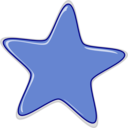 download Star clipart image with 0 hue color