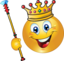 King Smiley Emoticon