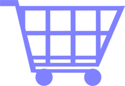 Blue Shopping Trolley