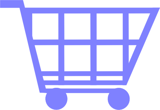 Blue Shopping Trolley