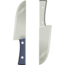 download Two Knifes clipart image with 225 hue color