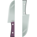 download Two Knifes clipart image with 315 hue color