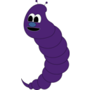download Green Worm clipart image with 135 hue color