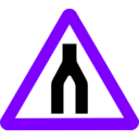 download Roadsign End Daul clipart image with 270 hue color