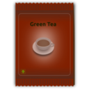 download Green Tea Sachet clipart image with 315 hue color