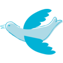 Blue Mail Bird Clipart