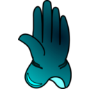download Glove clipart image with 180 hue color