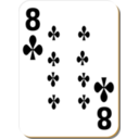 White Deck 8 Of Clubs