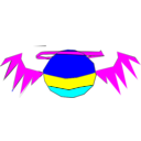 download Angel clipart image with 180 hue color