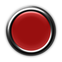 download Red Button With Internal Light Turned Off clipart image with 0 hue color