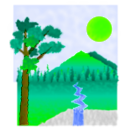 download Paisaje 3 clipart image with 45 hue color