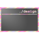 download Dot Slash Design clipart image with 270 hue color