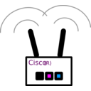 download Wireless Access Point clipart image with 180 hue color