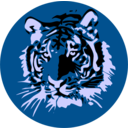 download Tigre clipart image with 180 hue color