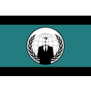 download Anonymous Flag clipart image with 45 hue color