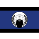 download Anonymous Flag clipart image with 90 hue color