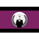download Anonymous Flag clipart image with 180 hue color