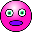 download Emoticons Amazed Face clipart image with 270 hue color