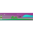 download Beach clipart image with 90 hue color