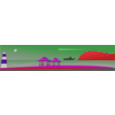 download Beach clipart image with 270 hue color