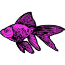 download Goldfish clipart image with 270 hue color