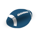 download Football clipart image with 180 hue color