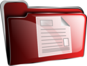 Folder Icon Red Document