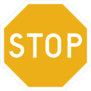 download Stop Sign clipart image with 45 hue color