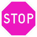 download Stop Sign clipart image with 315 hue color