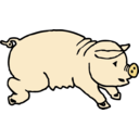 download Piggie clipart image with 45 hue color