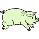 download Piggie clipart image with 90 hue color