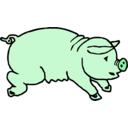 download Piggie clipart image with 135 hue color