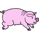 download Piggie clipart image with 315 hue color