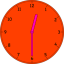 download Clock clipart image with 315 hue color