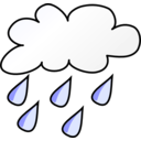 download Weather Symbols Rain clipart image with 45 hue color