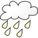 download Weather Symbols Rain clipart image with 225 hue color